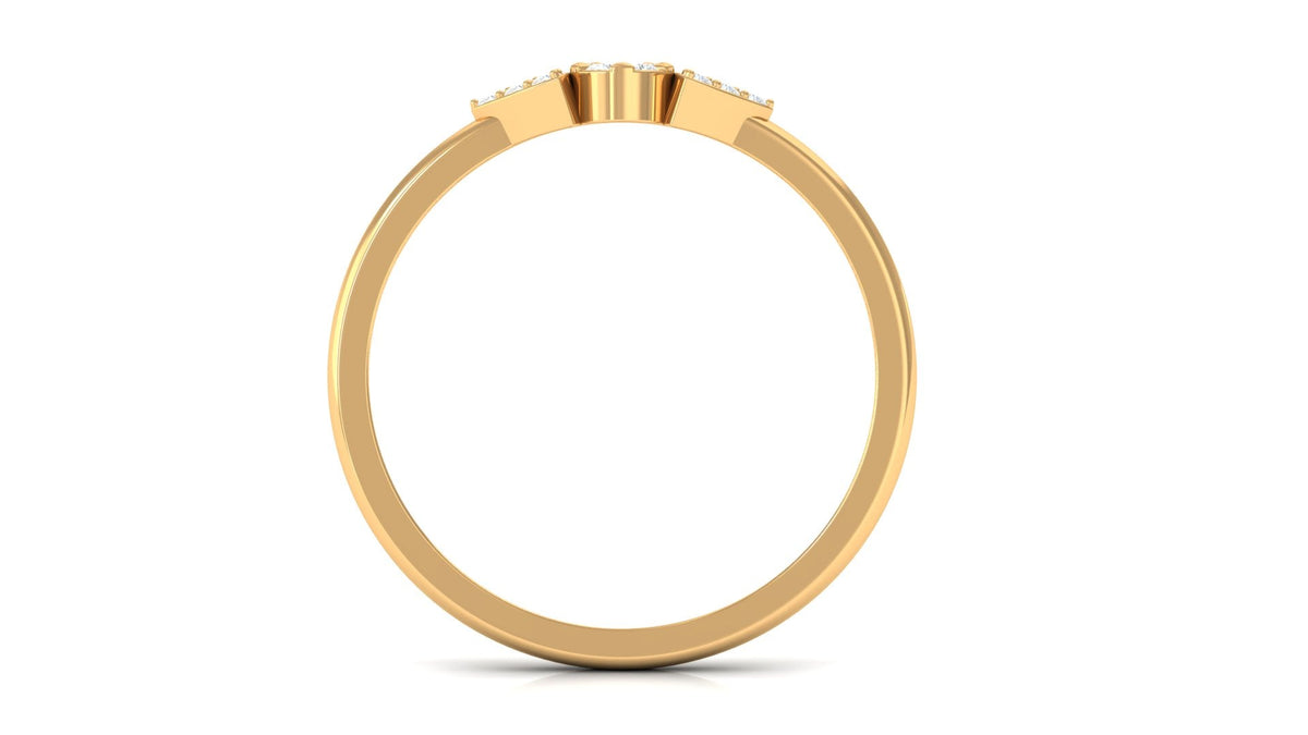 Illusion Set Real Diamond Promise Ring for Her