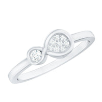 Natural Diamond Infinity Promise Ring