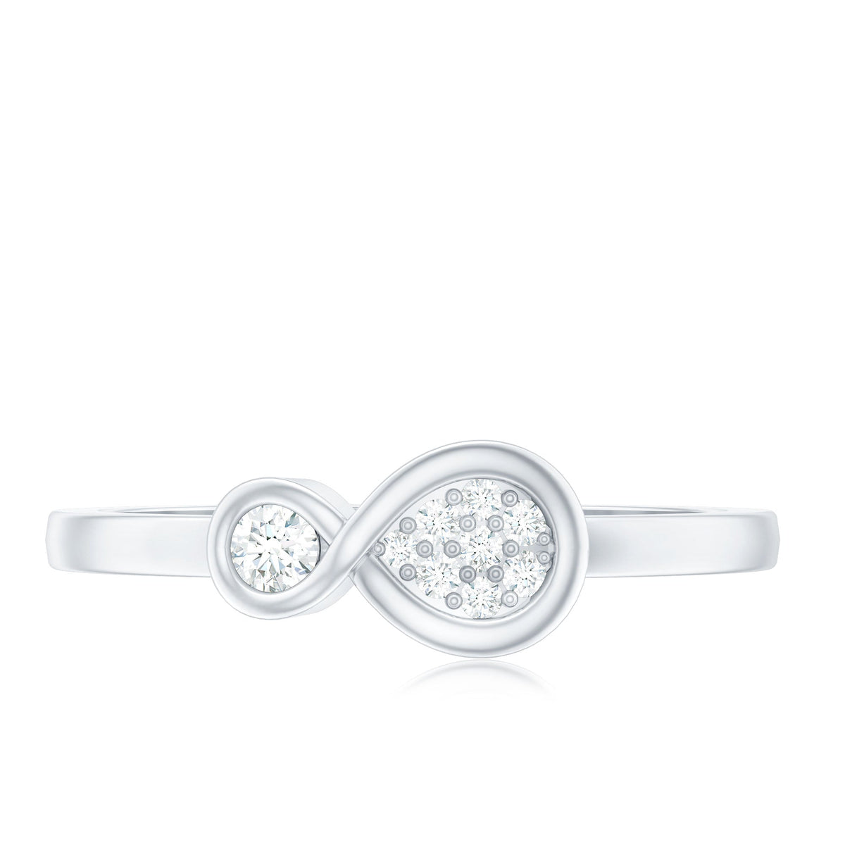 Natural Diamond Infinity Promise Ring