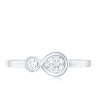 Natural Diamond Infinity Promise Ring