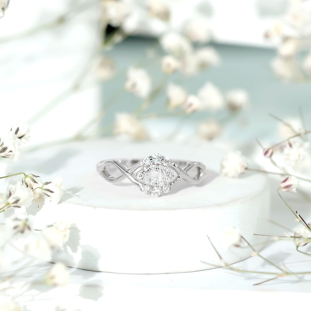 Certified Diamond Infinity Promise Ring