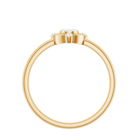 Natural Pear Shaped Diamond Cluster Engagement Ring