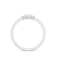 Minimal Diamond Heart Promise Ring for Valentines Day