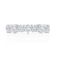 Certified Lab Grown Diamond Heart Wedding Band