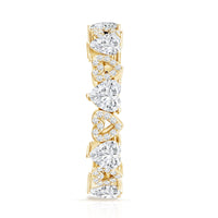 Certified Lab Grown Diamond Heart Wedding Band
