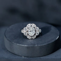 Certified Lab Grown Diamond Oval Engagement Ring