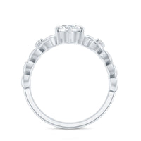 6 MM Lab Grown Diamond Nature Inspired Engagement Ring