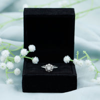 Certified Lab Grown Diamond Flower Promise Ring For Women