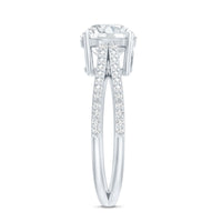 Certified 8 mm Lab Grown Diamond Split Shank Engagement Ring