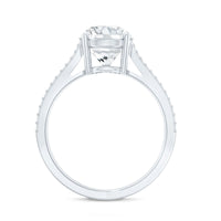 Certified 8 mm Lab Grown Diamond Split Shank Engagement Ring
