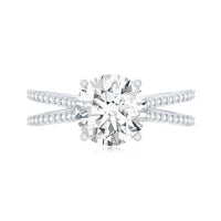 Certified 8 mm Lab Grown Diamond Split Shank Engagement Ring