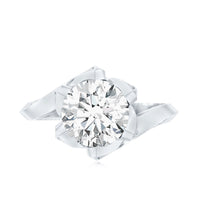 2 Carat Lab Grown Diamond Vintage Floral Engagement Ring