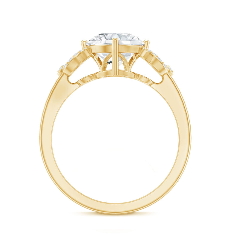 Certified 2 Carat Lab Grown Diamond Solitaire Engagement Ring by Rosec Jewels featuring a sparkling central diamond and elegant band.