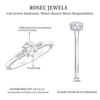 Certified 0.4 Carat Lab Grown Diamond Solitaire Promise Ring