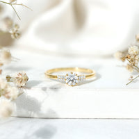 Certified 0.4 Carat Lab Grown Diamond Solitaire Promise Ring