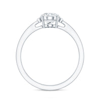 Certified 6X8 MM Oval Lab Grown Diamond Solitaire Engagement Ring