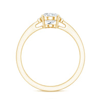 Certified 6X8 MM Oval Lab Grown Diamond Solitaire Engagement Ring