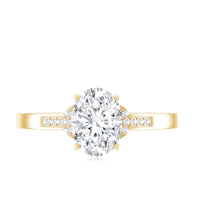 Certified 6X8 MM Oval Lab Grown Diamond Solitaire Engagement Ring