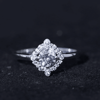 Certified 5 MM Lab Grown Diamond Unique Engagement Ring