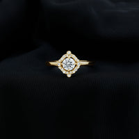 Certified 5 MM Lab Grown Diamond Unique Engagement Ring