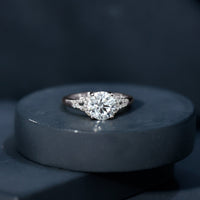 Certified 2 Carat Lab Grown Diamond Solitaire Engagement Ring for Her