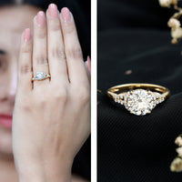 Certified 2 Carat Lab Grown Diamond Solitaire Engagement Ring for Her