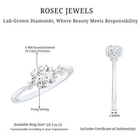 6 MM Lab Grown Diamond Solitaire Engagement Ring