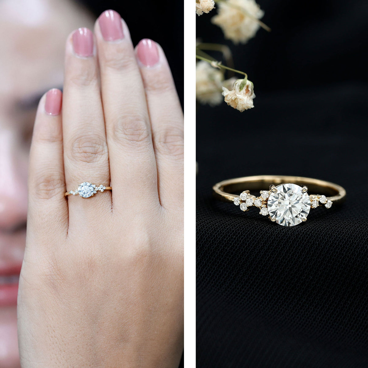 6 MM Lab Grown Diamond Solitaire Engagement Ring
