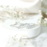 Certified Lab Grown Diamond Bridal Ring Set For Women
