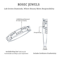 Certified Lab Grown Diamond Wedding Anniversary Ring For Women