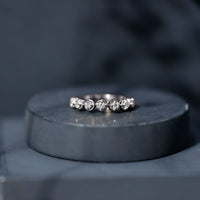 Certified Lab Grown Diamond Half Eternity Anniversary Ring