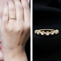 Certified Lab Grown Diamond Half Eternity Anniversary Ring