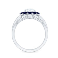 Certified 7 MM Lab Grown Diamond Engagement Ring with Enhancer