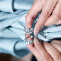2 Carat Certified Lab Grown Diamond Engagement Ring With Wedding Band
