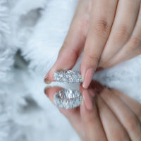 Certified Lab Grown Diamond Heart Eternity Band Ring