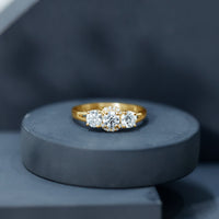 Certified Lab Grown Diamond Past Present Future Engagement Ring