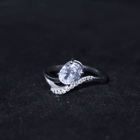 Certified Lab Grown Diamond 6X8 MM Oval Engagement Ring For Women