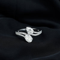 Certified Lab Grown Diamond Toi Et Moi Engagement Ring