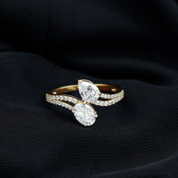 Certified Lab Grown Diamond Toi Et Moi Engagement Ring