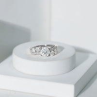 Certified Lab 7 MM Round Diamond Designer Engagement Ring