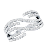 Certified Lab Grown Diamond Wide Wedding Band