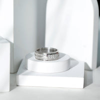 Certified Lab Grown Diamond Wide Wedding Band Ring