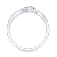 Certified Lab Grown Diamond 2 Stone Infinity Wedding Band