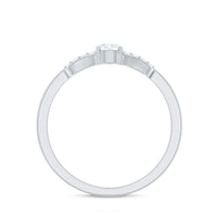 Certified Lab Grown Diamond Minimalist Promise Ring For Women