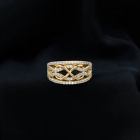 Certified Lab Grown Diamond Infinity Wedding Band Ring