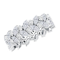 Certified Lab Grown Diamond Leaf Wedding Band