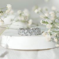 Certified Lab Grown Diamond Leaf Wedding Band