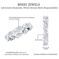 Certified Lab Grown Diamond Wedding Anniversary Ring