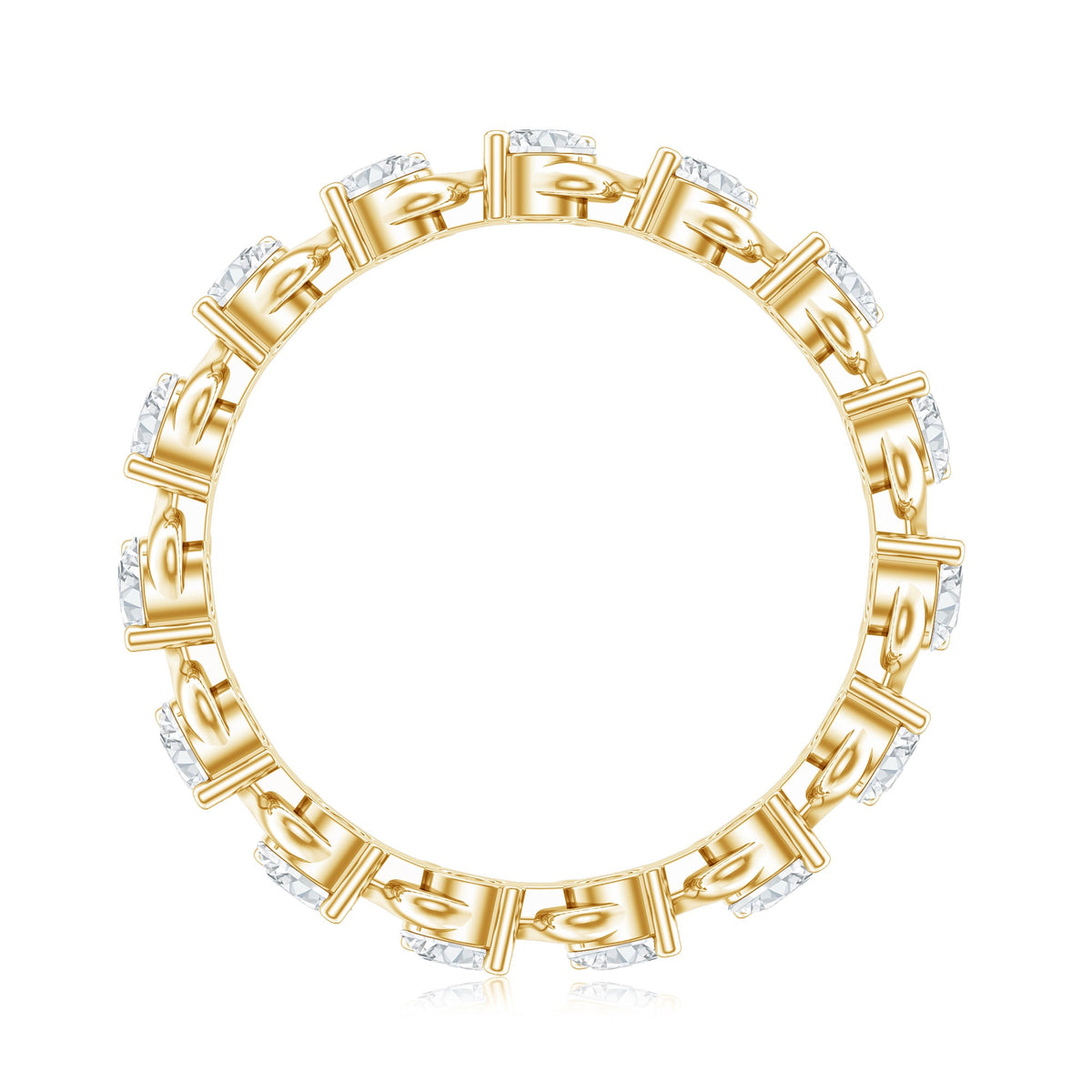 Certified Lab Grown Diamond Eternity Wedding Band