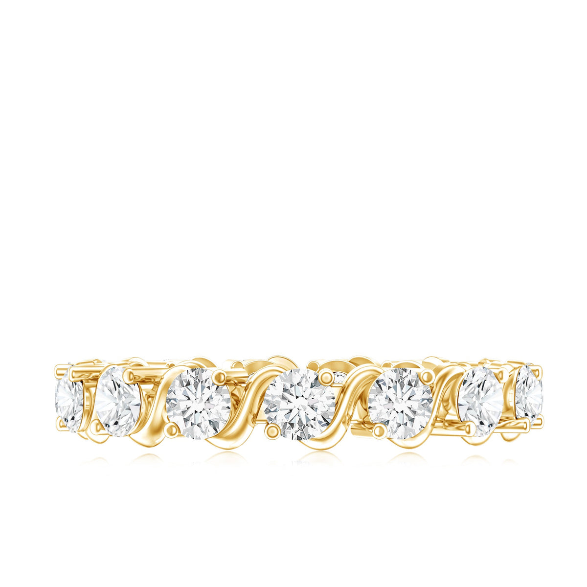 Certified Lab Grown Diamond Eternity Wedding Band